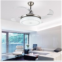 LED fan light chandelier fan lamp restaurant continental fan chandeliers modern minimalist 42inch chandelier fans remote control