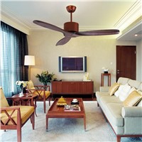 42-inch solid wood comfortable chandelier fan no lamps European project no lights fan chandelier Villa fans without lights