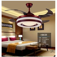 Chinese chandelier fan dining room living room-bedroom fan light 110~240V chandelier fans with remote control vintage