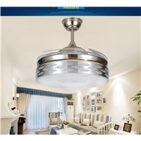 Stealth ceiling fan lights restaurant Fan LED ceiling lights fan with remote control living room decorating bedroom fans 42inch