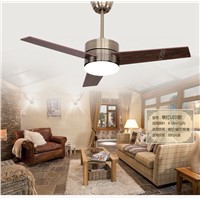 Bronze glass shade ceiling fan lights LED light minimalism modern ceiling lights fan 48inch ceiling fan remote control