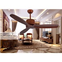 52-inch solid wood comfortable ceiling fan lights-free European project no lights fan ceiling fan Villa fan without lights