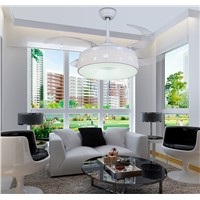Stealth ceiling fan light fan ceiling light bedroom conversion simple modern home living room fan LED lamps with remote control