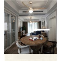 American dining room living room pendant ceiling fan light minimalism modern LED fan light pendant ceiling fans remote control