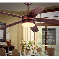 American fan pendant ceiling fan light living room bedroom vintage antique remote control fan pendant LED light 52inch