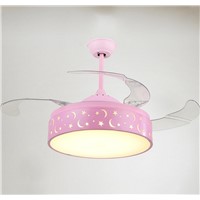 36W LED Modern Dining Room Ceiling Fan Lamp 110V-240V restaurant Kitchen Creative ceiling fan with lights Home Lighting