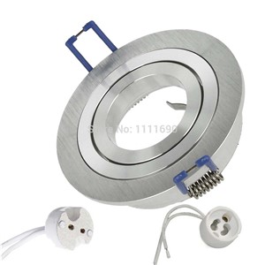 Built-in spotlight, LED and halogen GU10 MR16 installationpot Spot round metal satin ideal for  fitting+ MR16 socket, LED line