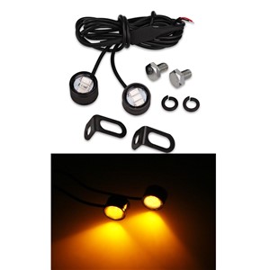 2pcs/pair 12v Motorcycle Led Strobe Lights Motorcycle Eagle Eye Flash light Warning Brake Light Lamp Spotlight Yellow Blue White