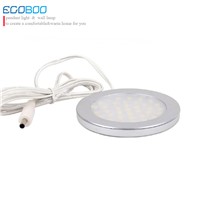 9.5-30V DC 2W SMD35 LED Power Round Panel Cupboard Cabinet Drawer Light Bulb Battery Downlight Lamps 24volts 2W (2pcs/lot)