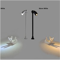 360degree rotable 1W led cabinet spot lamp ,85-265Vac led counterlight , accent lighting for jewelry ,gold ,led exhibition lamp