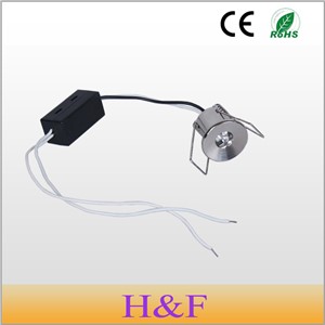 HoneyFly 10pcs/lot 1W 220v  Mini Led Cabinet Light LED Lamp Mini Led Downlight With Led Driver For Wine Cabinet Show Case