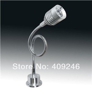 Super bright 1x3W LED Energy Saving wall Lamp Reading study Light bedside flexible tube lamp