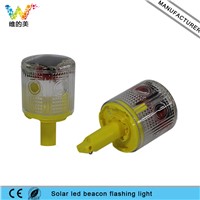 WDM iLED Solar Powered Easy Installment Warning Flashing Beacon Strobe  Light White