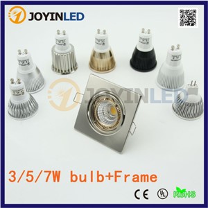 Recessed LED GU10 MR16 Ceiling Spotlight Down Light Frame Square White/ Golden/Nickel