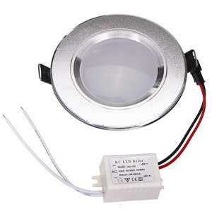 Jiguoor Led Panel downlight lamp Ultra Thin 3w Round ceiling recessed downlights round led panel light+Driver free shipping