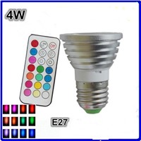Factory Sale Quality LED E27 RGB with Remote Control 2 Million Colors 120 Levels Brightness