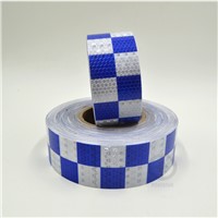 5cmx3m Shining Blue White Color Square Self-Adhesive Reflective Warning Tape for car&amp;amp;amp; motorcycle