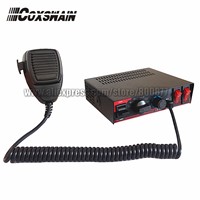(CJB-100A) Coxswain 100W auto police electronic siren, DC12V, 7 tones with Microphone, 2 light switch (with 1pc X 100W speaker)