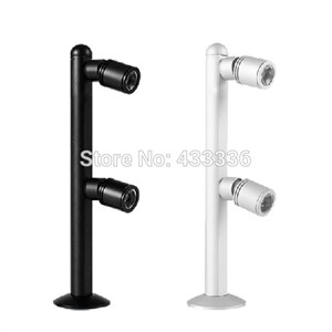 cabinet led 2W 30pcs/lot silver black iluminacion led bridgelux warm white 3000K day white 4000K pure white 6000K lamparas
