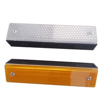 Double sided attached type rectangle contour standard traffic reflective sign traffic direction