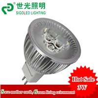 FREE SHIPPING,High quality- 3*1W -LED spot light MR16 /GU10/E27,ALU.EPISTAR CHIP 100-110lm/W
