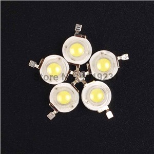 100PCS High Power Epistar Chip 1W Cold White LED Lamp Beads for led Bulb/Spotlight/Floodlight