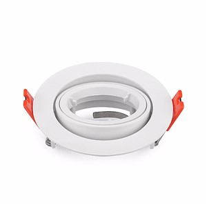 Free Shipping 2pcs Embeded GU10 / MR16 Spot Light Frame Led Fitting Round Aluminum LED Ceiling Spot Light Lighting Fixtures
