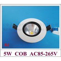 new style COB LED ceiling lamp light 5W LED downlight down light lamp AC85-265V 5W  adjustable 3 year warranty free shipping