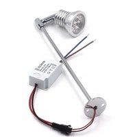 4PCS 3W DC 12V LED cabinet spot light adjustable led ceiling lamp showcase backdrop shop Exhibition spotlight Collection