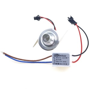 1W LED Spotlight Mini led cabinet spot light AC110V 220V white warm white Down light ceiling lamp mini led closet light