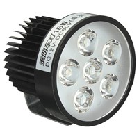 12V 18W LED Motorcycle Headlight Driving Spot Light Fog Lights Black
