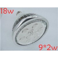 E27 18w 9*2w Fins shell with lens cover, led par light/led par38 lamp bulb,3years warranty.