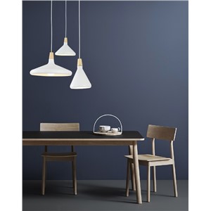 Sweden Design Cone Hanging Lights in Matt Black/White Shade for Kitchen Island
