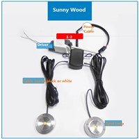 led cabinet spot lamp ,85-265Vac fastener kit ,1 driver to 2 /3/4/5/6/7/8/9 1W jewelry light ,splitter counter light