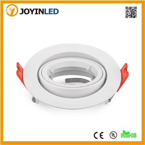 Free shipping 2pcs/lot white aluminum led bulb holders/Frame GU10 MR16 spotlight led fixtures