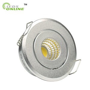 MINI downlights cob with Drivers AC85-265V Showcase Jewery Cabinet Lighting Black White Silver shell led cob downlight 10pcs/lot