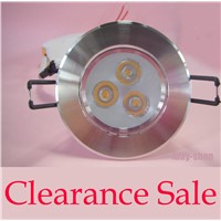 Wholesale 3PCS 90-240V Round Recessed 75mm Cut Hole 3W LED Ceiling Lamp Angle Adjustable Living Room