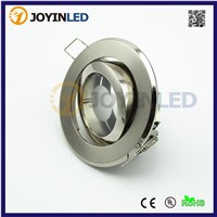 high quality Zinc Alloy gu10 mr16 socket recessed LED spot light fixture frame circle satin fitting