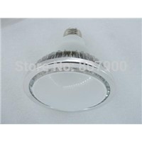 3pcs/lots new shell with white color cover,E27 6*1w led par light,led par30 light bulb,led spotlight,ce POWER