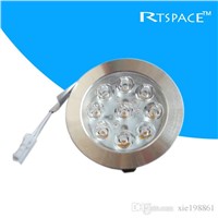 Recessed installation DC 12v 1pcs/lots 1W LED Puck/Cabinet Light,LED spotlight with 9pcs 3014 leds,Free shipping