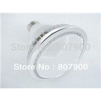 6pcs/lots best-Top-Kind,fins shell with white color cover,E27 6*1w led par light,led par30 light bulb,led spotlight,ce POWER