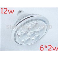3pcs/lots ,fins shell with lens cover,E27 12w 6*2w led par light,led par30 light bulb,led spotlight,ce POWER