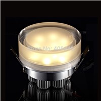 10pcs/LOT 6x1W LED round Ceiling Light Down,Acrylics LED Ceiling Light Fixture with transformer  Recessed Lamp AC85~265V