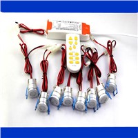 Dimmable  (8pieces/set ) High Quality  3W Mini COB LED Downlight LED Spot light LED Ceiling Lamp+Driver+Dimmer