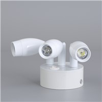 Aluminum 3 white spotlights jewelry lights showcase counter wedding lights decorative wall lamps ZA111505
