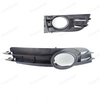Auto Accessories 2pcs Black Front car Fog Light Grill for A/udi A6 2005 2006 2007 2008 Lamp Grille 4F0807681A 4F0807682A