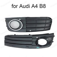 8K0807681A 01C 8K0807682A 01C One Pair Black Right &amp;amp;amp; Left Fog Light Lamp Grille For A/udi A4 B8 2008 -2012 Auto Grills