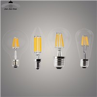 LED Candle Bulb E14 Vintage C35 Filament Light Bulb E27 LED Edison Globe Lamp 220V A60 Glass 2W 4W 6W 8W Replace Incandescent