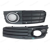 For Audi A4 B8 2008 -2012 8K0807681A 01C 8K0807682A 01C One Pair Black Right &amp;amp;amp; Left Fog Light Lamp Grille Auto Grills