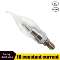 LED bulb 5W E14 2835 SMD led lamp White/Warm White led Corn bulb light ,chandelier candle light,free shipping